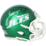 Garrett Wilson Autographed (In White) New York Jets 2024 Speed Mini Helmet Fanatics