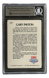 Gary Payton Signed 1990/91 Hoops #391 Seattle Sonics Rookie Card HOF 2013 BAS