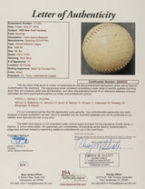 Lou Gehrig 1928 New York Yankees Team Signed Official NL Baseball JSA