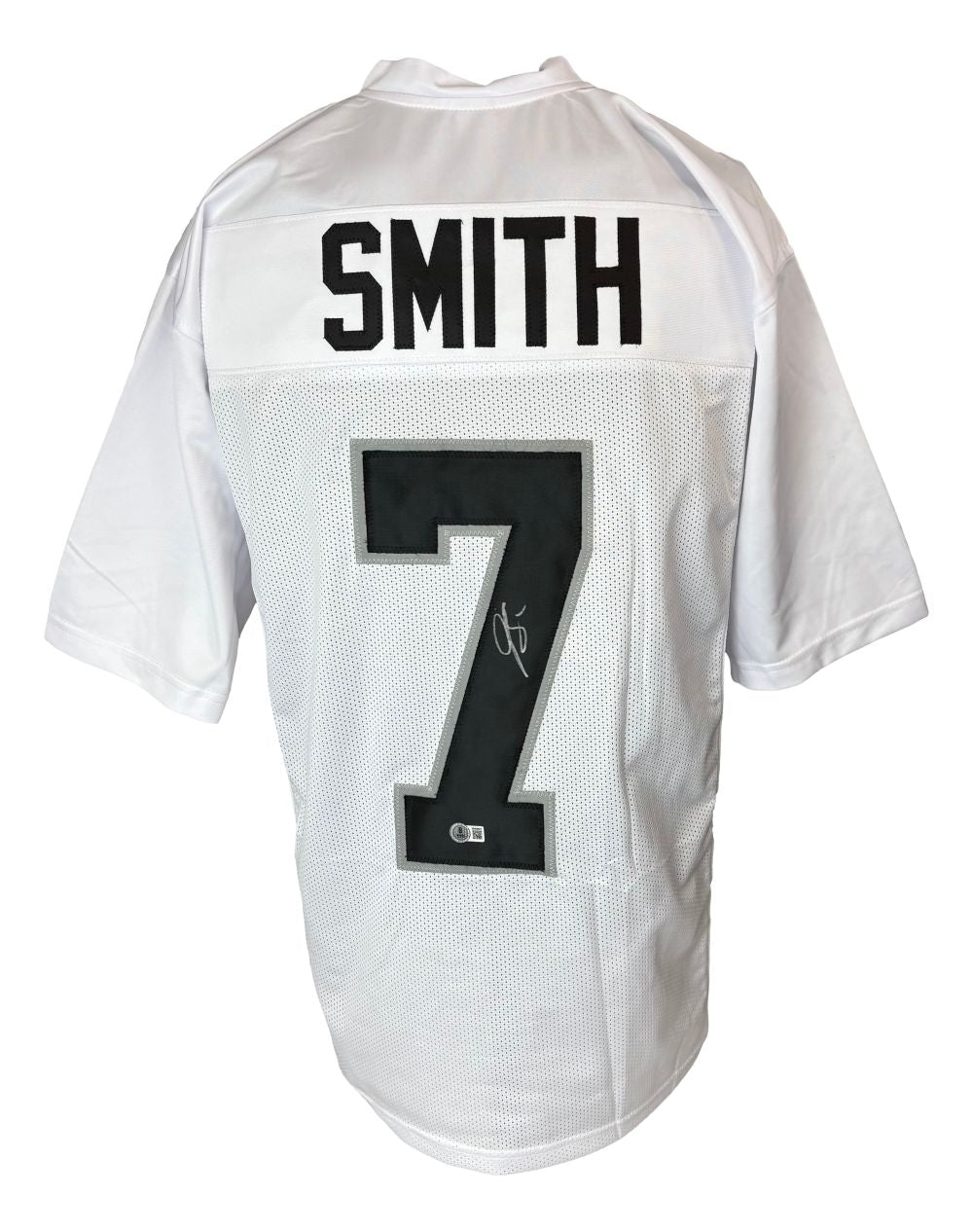Geno Smith Las Vegas Signed White Football Jersey BAS