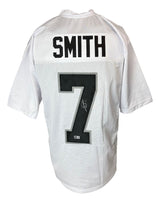 Geno Smith Las Vegas Signed White Football Jersey BAS