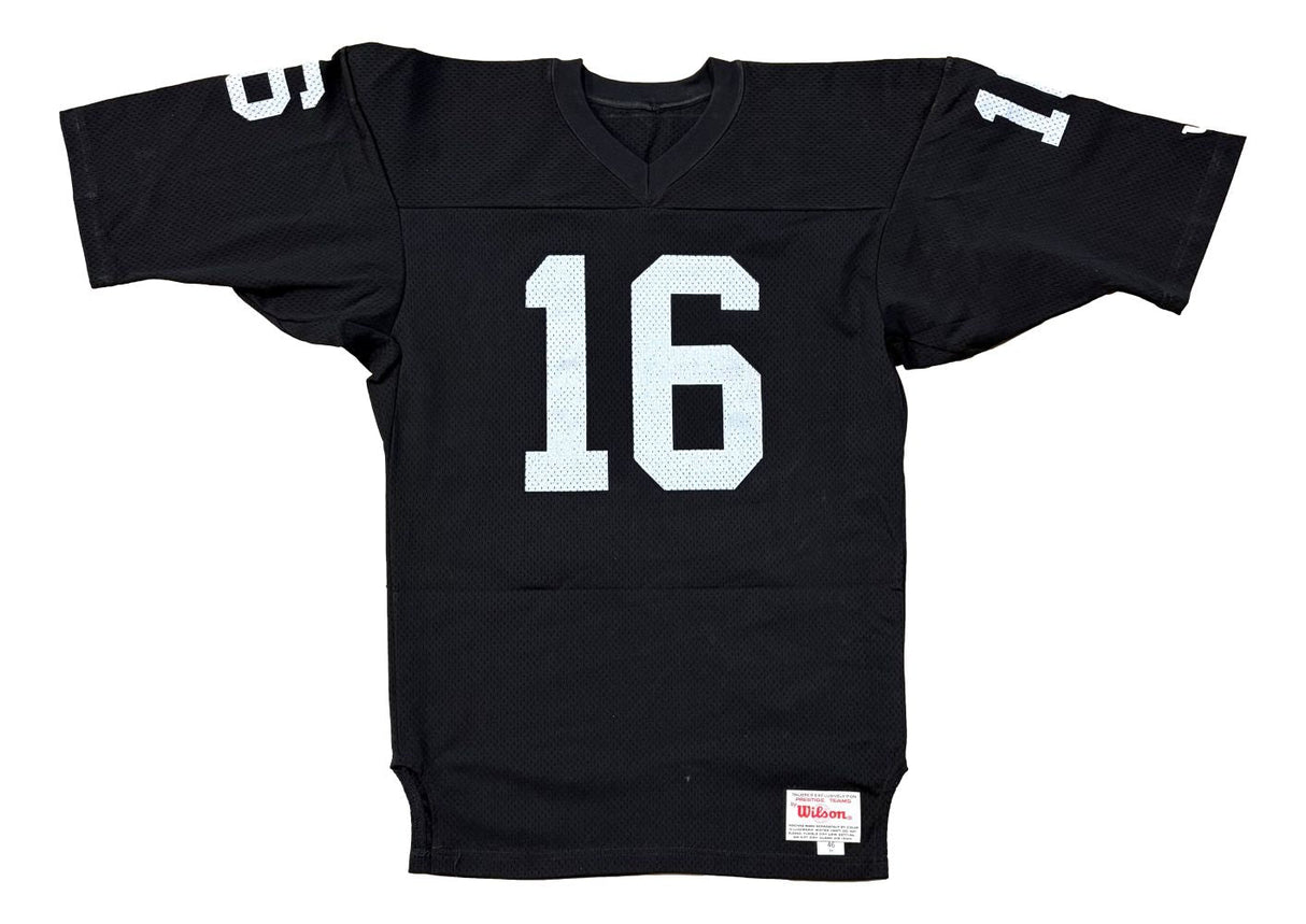 George Blanda Signed Oakland Raiders Authentic Wilson Jersey BAS