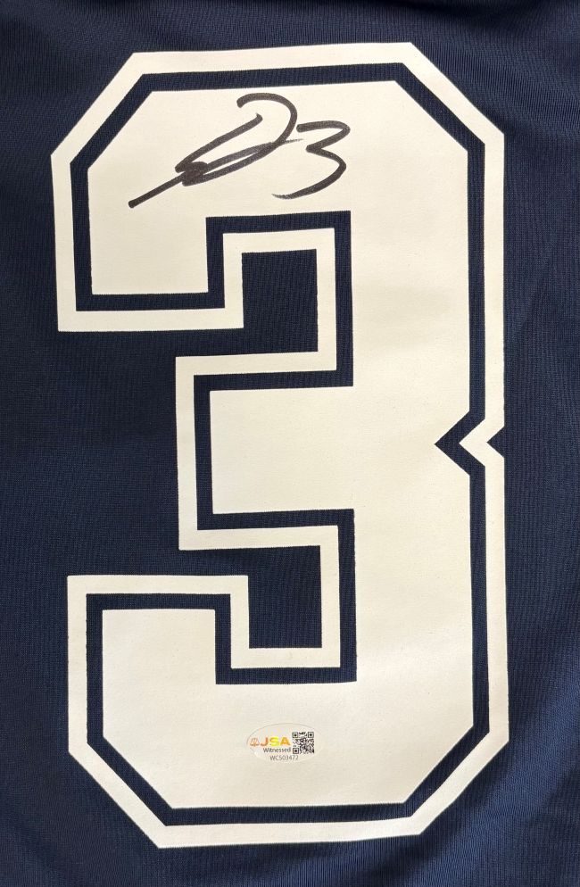 George Pickens Signed Dallas Cowboys Navy Nike Game Replica Jersey JSA QR