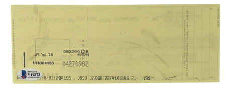 George Kell Detroit Tigers Signed Bank Check #8304 BAS - Sports Integrity