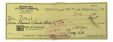 George Kell Detroit Tigers Signed Bank Check #8304 BAS - Sports Integrity