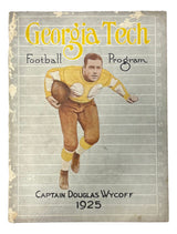Georgia Tech Yellow Jackets 1925 Football Yearbook Program Douglas Wycoff Cover