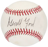President Gerald Ford Signed Official American League Baseball BAS LOA