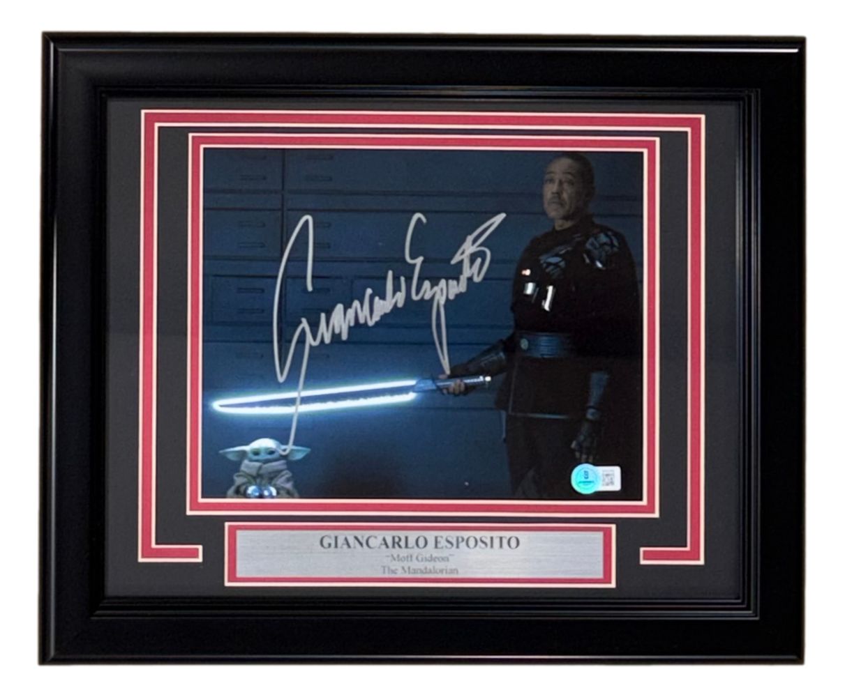 Giancarlo Esposito Signed Framed 8x10 The Madalorian Photo BAS