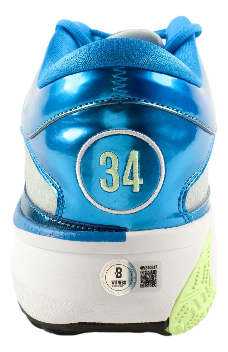 Giannis Antetokounmpo Bucks Signed Left Nike Zoom Freak 5 Shoe BAS