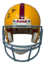Joe Gibbs Sonny Jurgenson Signed Redskins FS Authentic Helmet HOF Insc JSA Holo