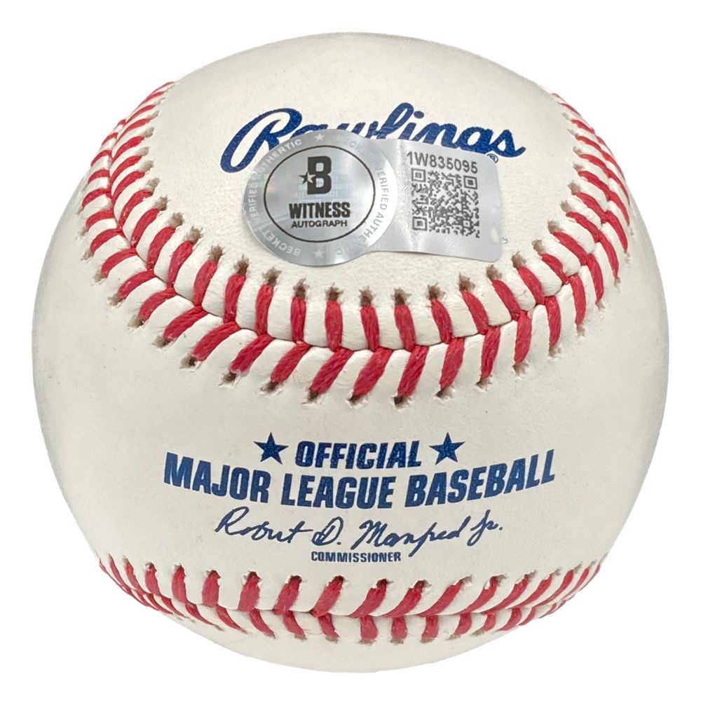 A Ken Griffey Jr. Seattle Mariners signed Official MLB baseball (HOF 16) by Sports Integrity, with Beckett Authentication and display case included.