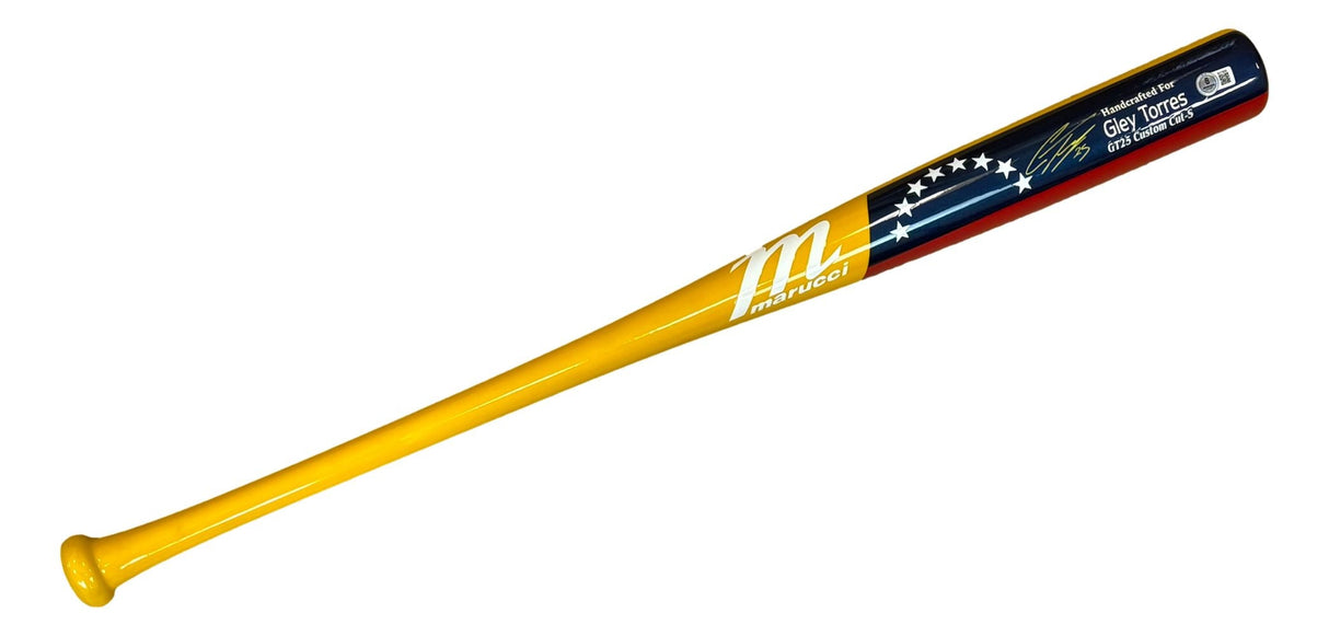 Gleyber Torres Detroit Tigers Signed Marucci GT25 Player Model Bat BAS