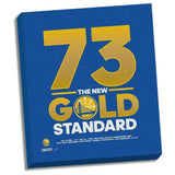 Golden State Warriors 73 Gold Standard Stretched 22x26 Canvas