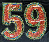 Graham Williams Signed Eagles Super Bowl 59 LIX Nike Ltd Jersey, featuring bold number 59 on black. From Sports Integrity. Includes white autograph and handwritten text: "Fuck Study and fuck work!!!.