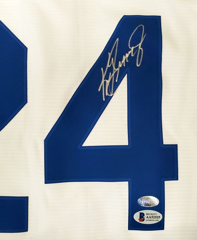 Ken Griffey Jr. Signed Seattle Mariners Nike Throwback Baseball Jersey BAS