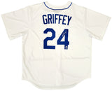Ken Griffey Jr. Signed Seattle Mariners Nike Throwback Baseball Jersey BAS