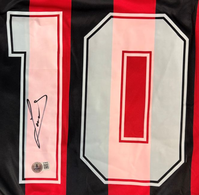 Ruud Gullit Signed AC Milan Kappa Soccer Jersey BAS