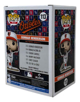 Gunnar Henderson Signed Baltimore Orioles Funko Pop #113 23 AL ROY BAS