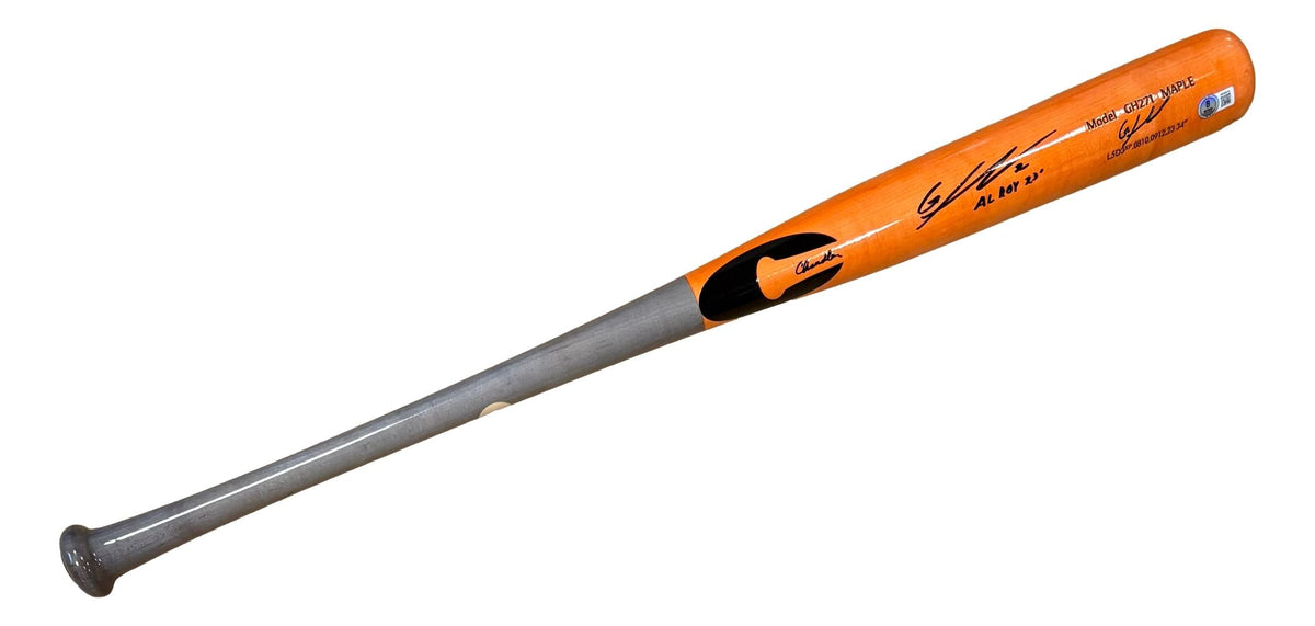 Gunnar Henderson Baltimore Orioles Signed Chandler GH271 Model Bat AL ROY 23 BAS