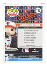 Gunnar Henderson Signed Baltimore Orioles Funko Pop #113 BAS