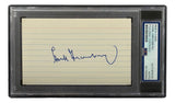 Hank Greenberg Detroit Tigers Signed In Blue Index Card PSA/DNA