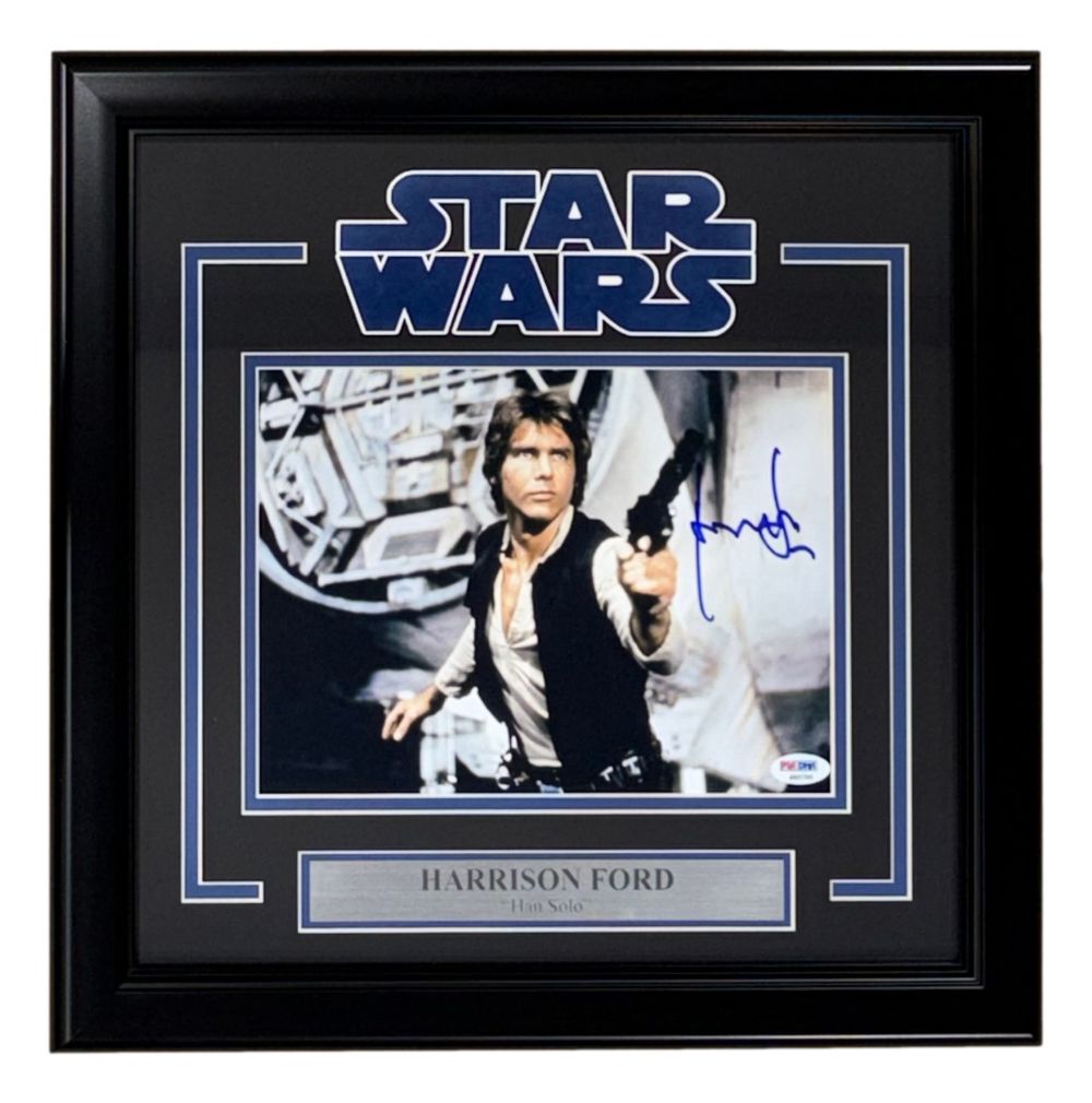 Harrison Ford Signed Framed 8x10 Star Wars Han Solo Photo PSA/DNA