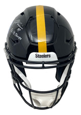James Harrison Signed Steelers FS Authentic SpeedFlex Helmet 2x SB Champs BAS