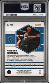 Anthony Edwards Signed 2020 Panini Mosaic #201 Rookie Card 10! Auto 10! PSA Slab