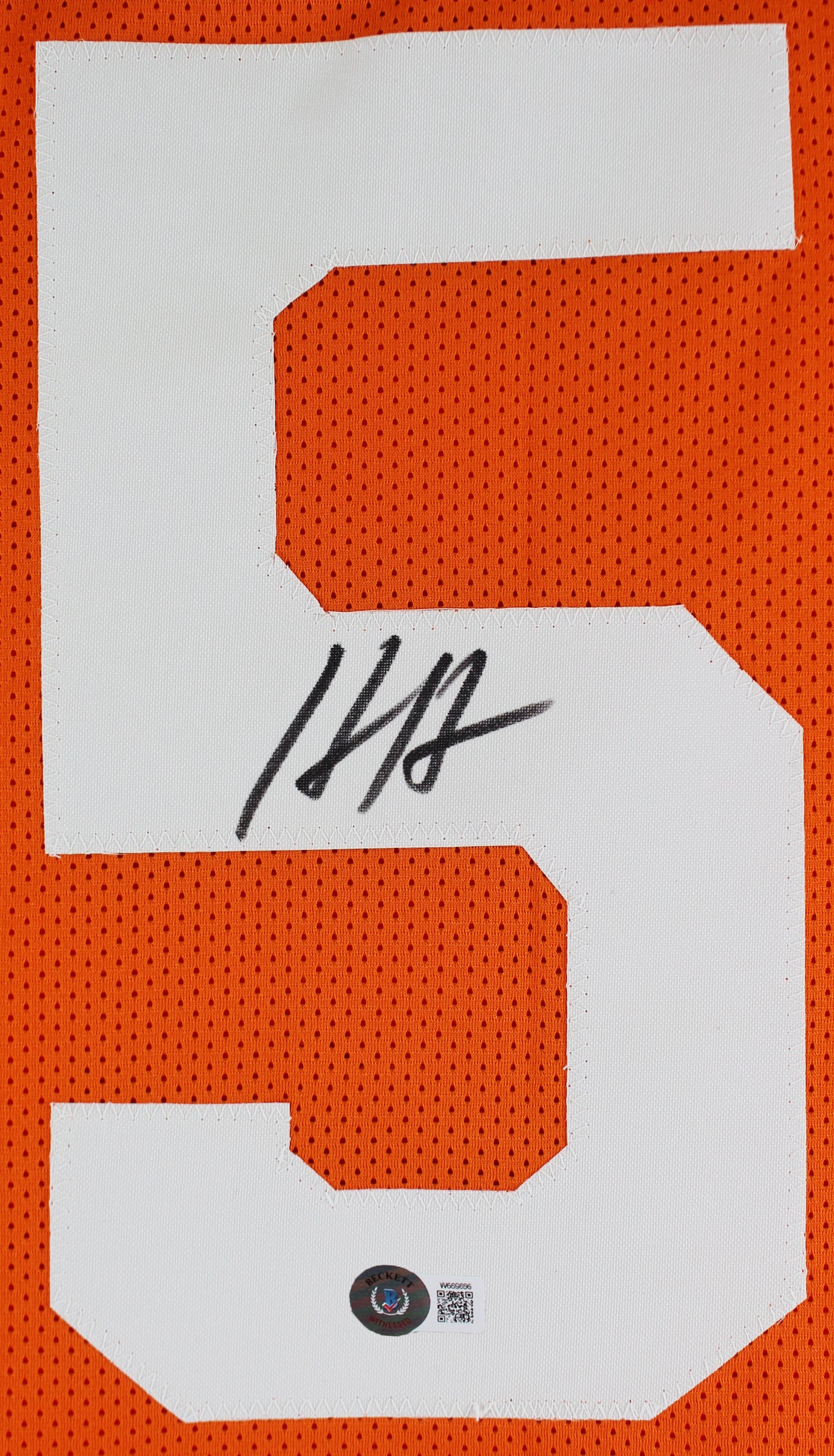 Tennessee Hendon Hooker Authentic Signed Orange Pro Style Jersey BAS Witnessed