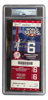 Hideki Matsui Signed NY Yankees 2009 World Series Game 6 Ticket 09 WS MVP PSA