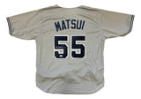 Hideki Matsui New York Signed Gray Baseball Jersey JSA