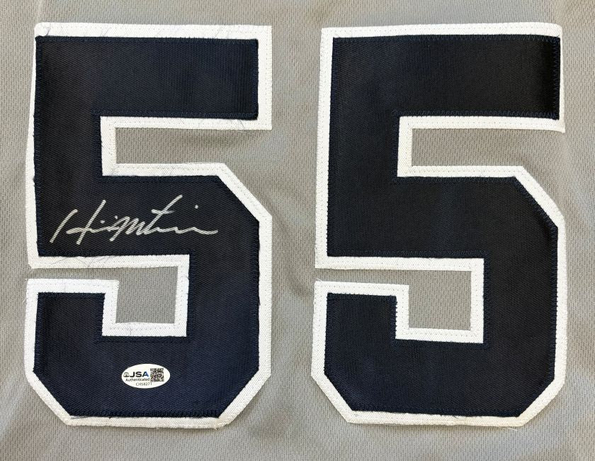 Hideki Matsui New York Signed Gray Baseball Jersey JSA