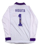 Rene Higuita Signed Columbia Higuita Brand White Soccer Jersey JSA