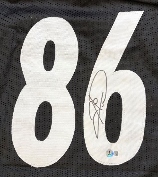 Hines Ward Pittsburgh Signed Black Football Jersey BAS