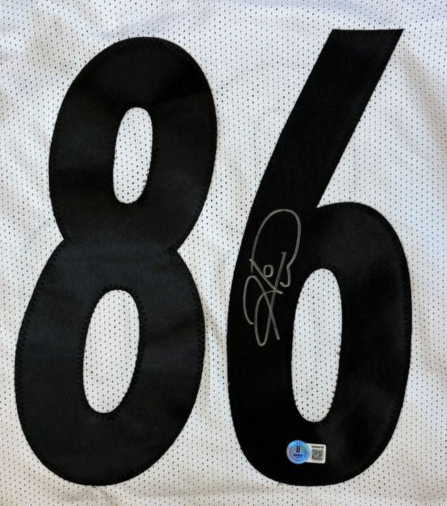Hines Ward Pittsburgh Signed White Football Jersey BAS