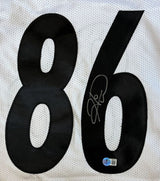 Hines Ward Pittsburgh Signed White Football Jersey BAS