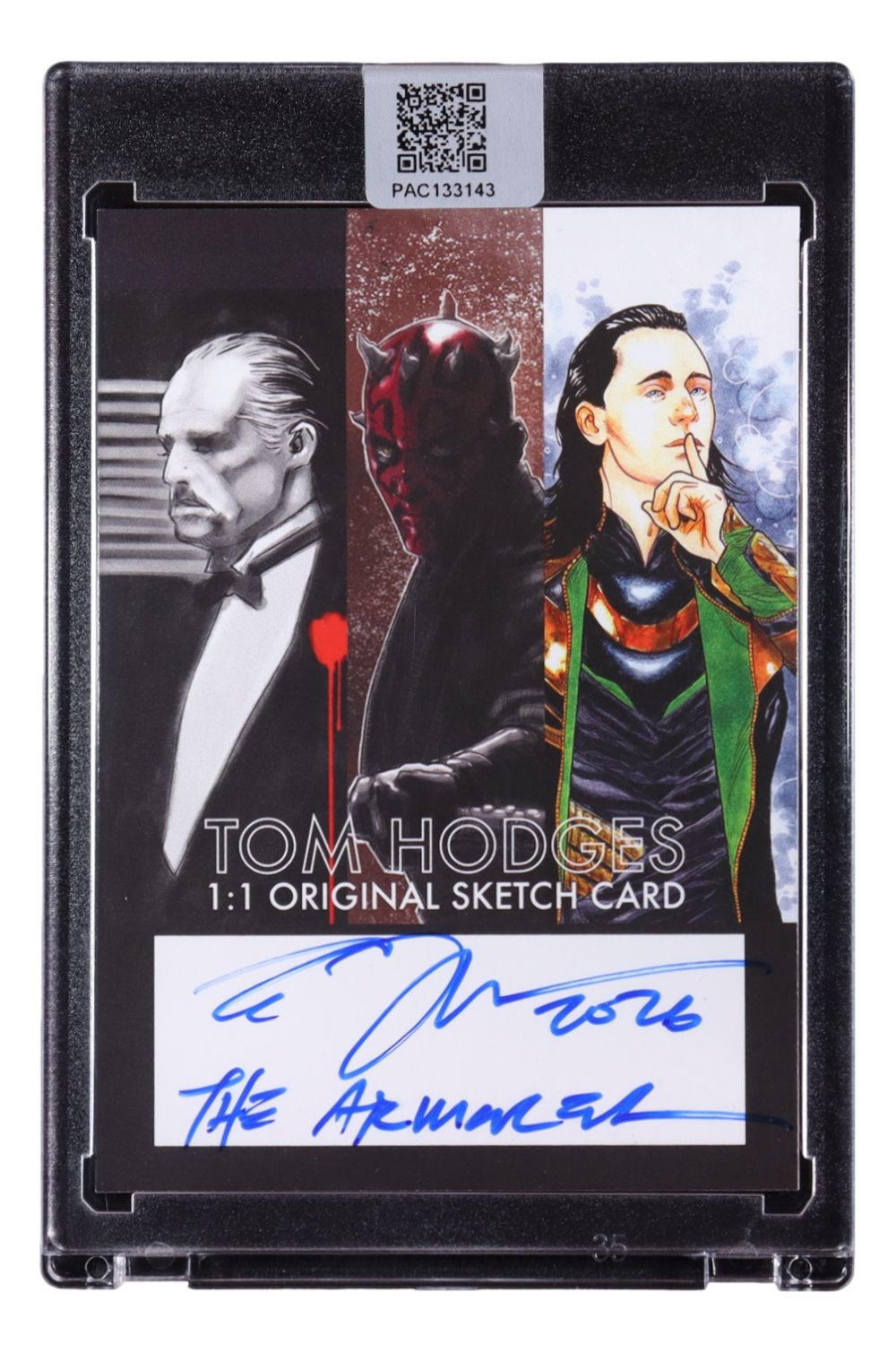 Star Wars The Armorer Original 1/1 Sketch Card Signed by Artist Tom Hodges