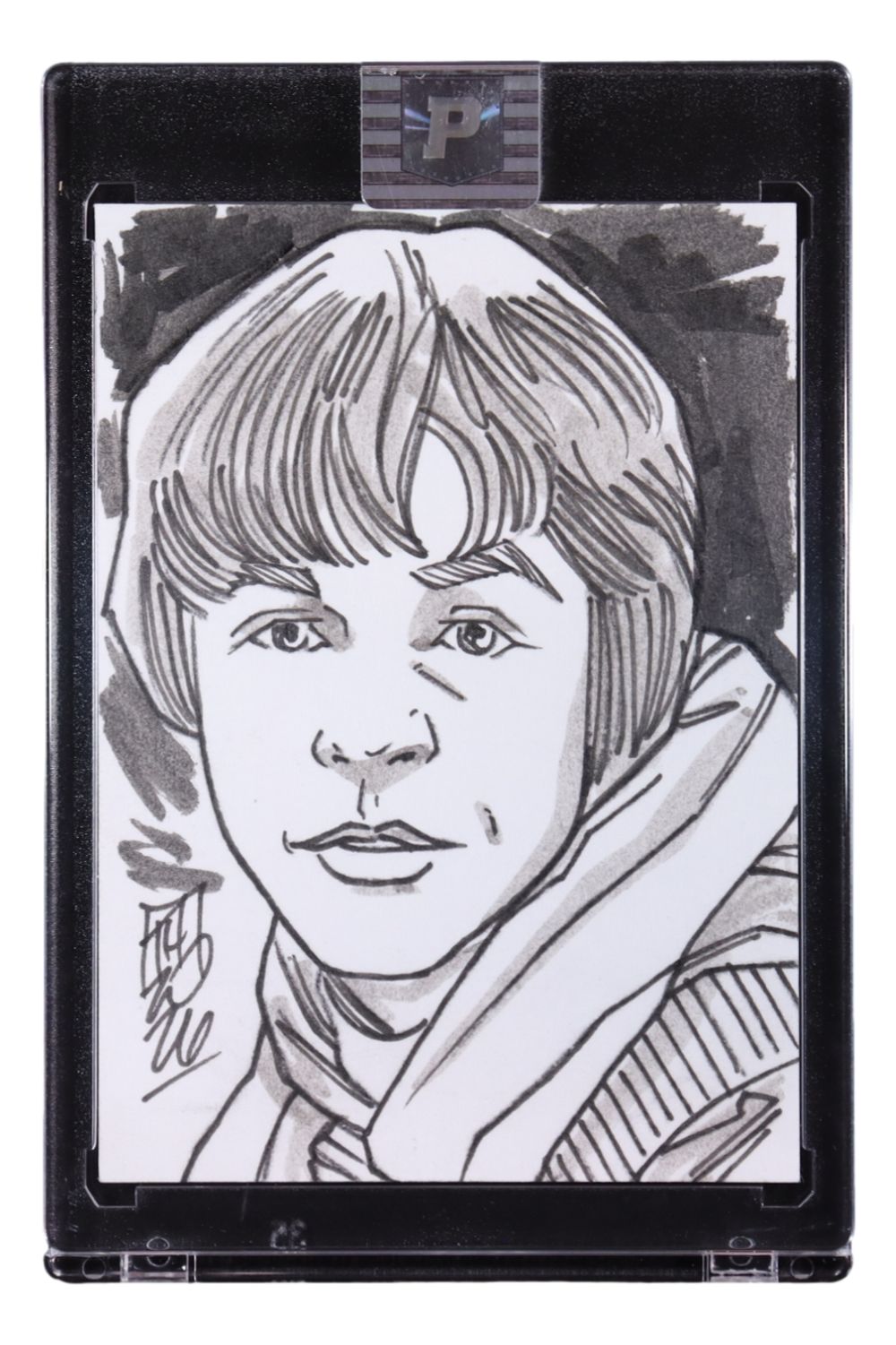 Star Wars Luke Skywalker Original 1/1 Sketch Card Signed by Artist Tom Hodges