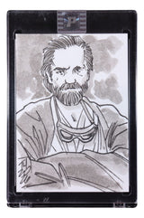 Star Wars Obi-Wan Kenobi Original 1/1 Sketch Card Signed by Artist Tom Hodges