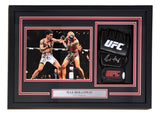 Max Holloway Signed MMA Replica Fight Glove In Shadowbox JSA QR