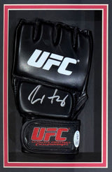 Max Holloway Signed MMA Replica Fight Glove In Shadowbox JSA QR