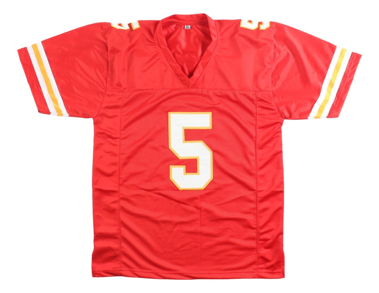 Hollywood Brown Kansas City Signed Red Football Jersey JSA QR Hologram