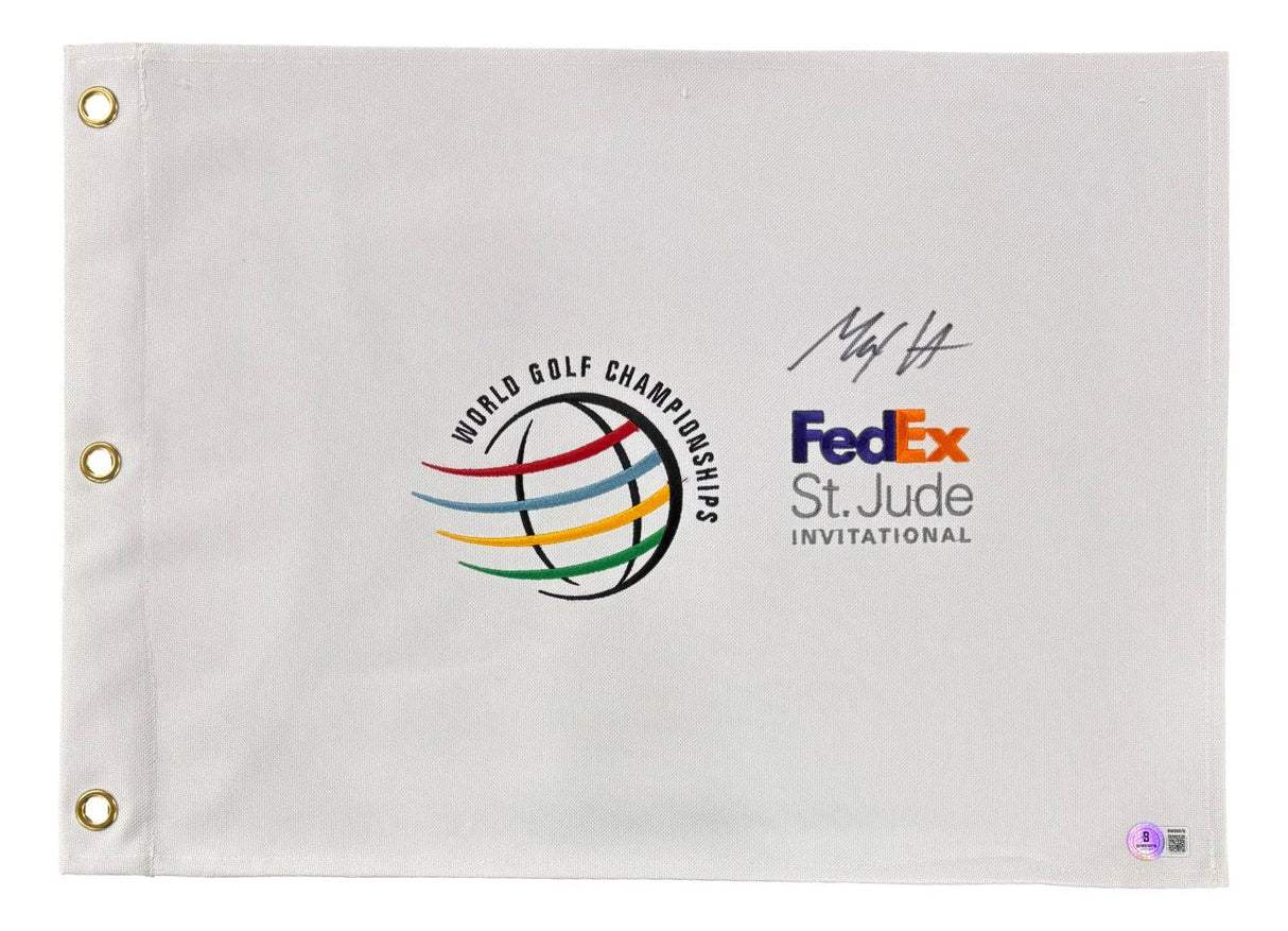 Max Homa Signed WGC FedEx St. Jude Invitational Golf Flag BAS