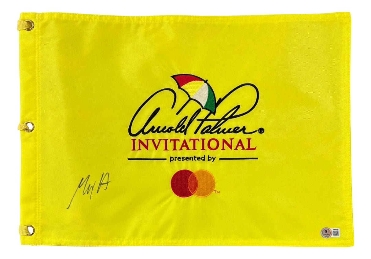 Max Homa Signed Arnold Palmer Invitational Golf Flag BAS