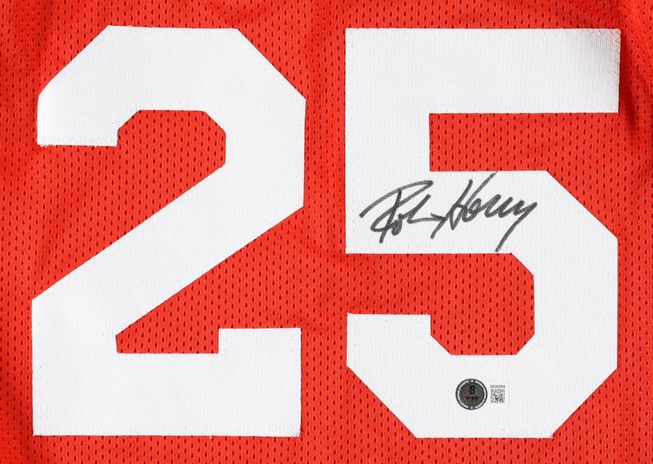 Robert Horry Houston Signed Red Basketball Jersey BAS