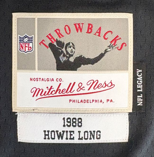 Howie Long Signed Oakland Raiders Mitchell & Ness NFL Legacy Jersey BAS