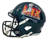 Howie Roseman Signed Eagles FS Super Bowl 59 LIX Replica Helmet The Architect BAS