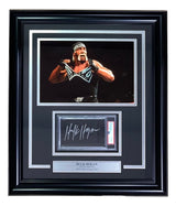 Hulk Hogan Signed Framed WWE WWF Cut Signature PSA/DNA Auto Gem MT 10