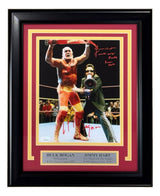 Hulk Hogan Jimmy Hart Signed Framed 8x10 WWE Wrestling Photo JSA Hologram