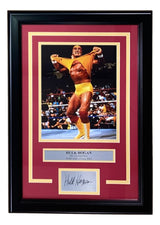 Hulk Hogan Framed 8x10 WWE Hulkamania Photo w/ Laser Engraved Signature